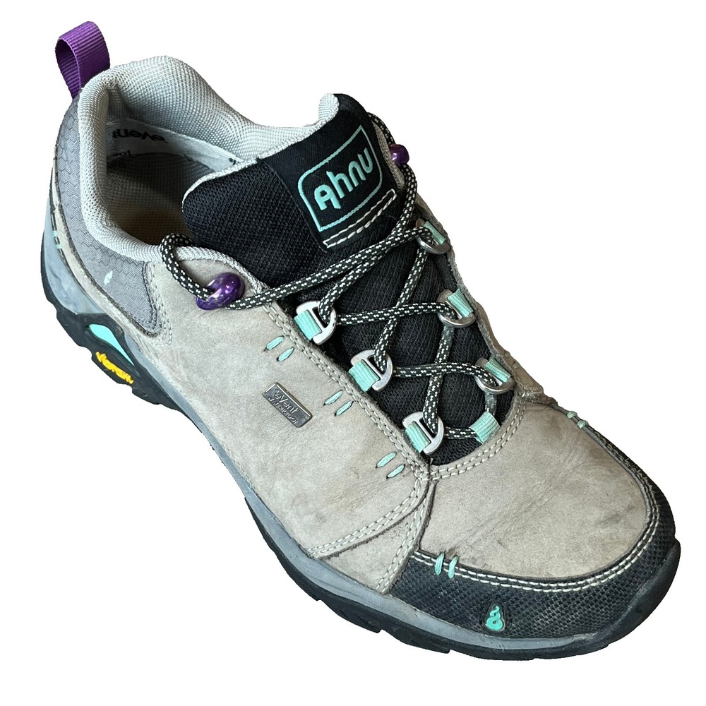 Ahnu Montara 2 eVent Low Waterproof Hiking Shoes Tan Leather Womens 6 UK 4 EU 37